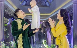 Mới hơn 1 tuổi, con trai Hồng Phượng - Quốc Cơ đã biết làm xiếc cùng bố