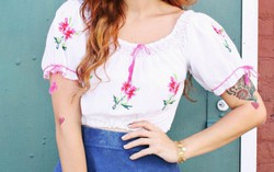 Khéo tay với áo crop top dễ thương