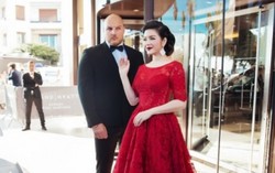 Lý Nhã Kỳ kiêu sa với ren đỏ tại LHP Cannes