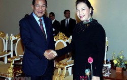 Chủ tịch Quốc hội Nguyễn Thị Kim Ngân hội kiến Thủ tướng Campuchia Hun Sen