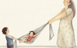 Xúc động bộ tranh tái hiện ước mơ gia đình hạnh phúc 