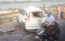 Tàu hỏa đâm ô tô, 5 người tử vong