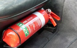 Vị trí nguy hiểm với bình cứu hỏa mini