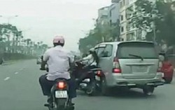 Phẫn nộ tài xế Inova đâm cô gái ngã sõng soài rồi bỏ chạy