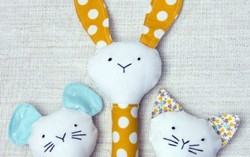 Sáng tạo 'bộ 3’ thú nhồi bông dễ thương