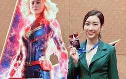 Hoa hậu Đỗ Mỹ Linh tới Singapore phỏng vấn ngôi sao phim ‘Đại úy Marvel’