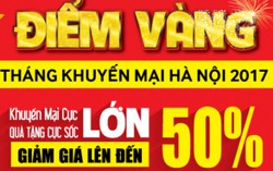50 điểm Vàng giảm giá tới 50% tháng khuyến mại Hà Nội