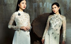 Á hậu Hoàng My, Ngọc Trân hút mắt với áo dài 'Quỳnh hương'