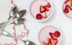 Panna cotta dâu tây ngọt ngào