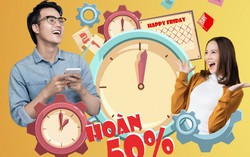 12h trưa thứ 6, nạp tiền điện thoại hoàn 50% giá trị tại HDBank