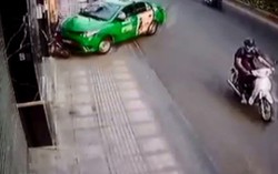 Tài xế taxi tông xe vào tên cướp giành lại tài sản cho nạn nhân nữ