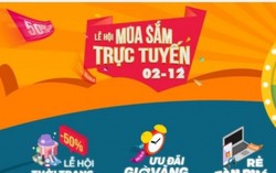 Mua sắm trực tuyến vào ngày 2/12 được ngân hàng hoàn tiền tới 50%