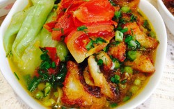 Ngọt ngào bánh đa cá rô đồng trong nắng thu hanh vàng