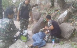 Người phụ nữ mang thai thoát chết hi hữu khi bị chồng đẩy ngã từ vách đá