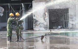 Hoàn thành việc tiêu tẩy hiện trường vụ cháy Công ty Rạng Đông