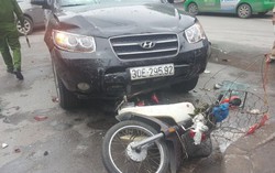 Tai nạn liên hoàn khiến 1 bé gái bị thương nặng trước cổng Bệnh viện Bạch Mai