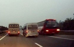 Đề nghị xử nghiêm xe khách ngược chiều trên cao tốc