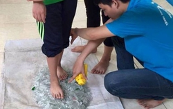 Đi trên thủy tinh không thể hiện lòng dũng cảm