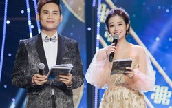 Thùy Linh rạng rỡ làm MC giải Cánh Diều sau tai nạn gãy tay