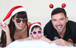'Tan chảy' với 'cô bé Noel' của gia đình siêu mẫu Hà Anh