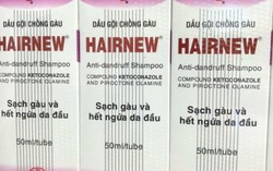 Dầu gội chống gàu Hairnew phải thu hồi vì chứa chất cấm