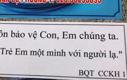 Chung cư TPHCM khuyến cáo 'không để trẻ một mình với người lạ'