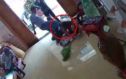 Clip ghi lại cảnh nhóm côn đồ xông vào nhà hành hung phụ nữ phải nhập viện