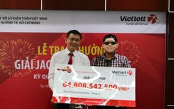 Người trúng số đặc biệt gần 65 tỷ đồng đã nhận giải