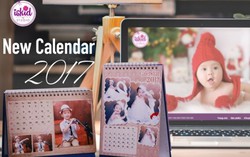 Ngắm bé yêu cả ngày trên lịch nghệ thuật 2017