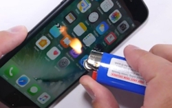 Đốt Iphone 7 để thử sức chống lửa