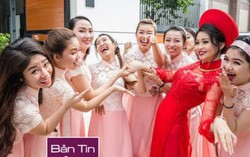 Cô dâu cùng dàn hotgirl bê tráp tưng bừng nhảy "Cô Ba Sài Gòn"