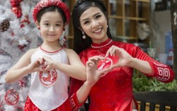 Hoa hậu Ngọc Hân nhí nhảnh bên 'thiên thần' Bảo Ngọc