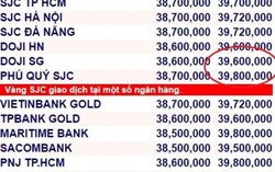  Vàng lên sát 40 triệu đồng/lượng, cao nhất 3 năm qua