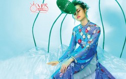 Thí sinh vào top 6 Miss Photo tháng 7 tặng áo dài cho Mottainai 2017