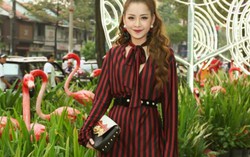 Chi Pu rạng rỡ đi sự kiện sau những chỉ trích về giọng hát