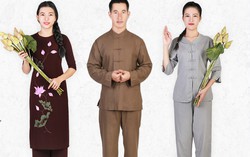 Trang phục Phật tử rằm tháng 7 đa dạng kiểu dáng, giá chỉ từ 80 nghìn đồng
