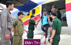 Thủy phi cơ đưa một sản phụ từ Trường Sa về đất liền