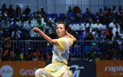 SEA Games 29: Nữ VĐV wushu đoạt 2 HCV đầu tiên cho Việt Nam
