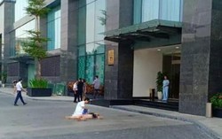 Một phụ nữ tử vong trước sảnh chung cư Lương Yên