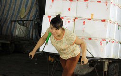  Lao động nữ chợ đầu mối Long Biên nhọc nhằn mưu sinh trong đêm