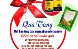 2 hộp viên nghệ và 10 gói bột cám gạo trà xanh chăm sóc da tặng bạn đọc PNVN