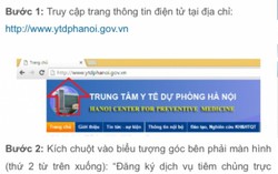 Cách đăng ký tiêm pentaxim trực tuyến