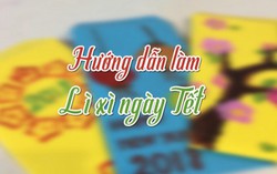 Hướng dẫn bé làm bao lì xì in hình hoa trái thiên nhiên 