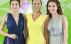 Hoa hậu Bảo Ngọc đọ dáng cùng Á hậu Thụy Vân, Tú Anh