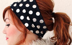 Khéo tay làm băng-đô chấm bi