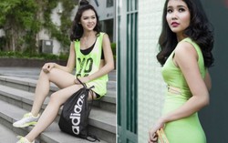 Miss Photo 2017: Năng động với street style phối màu Xanh lá