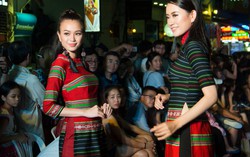 3 người đẹp Miss Photo 2017 tỏa sáng với thổ cẩm trên phố đi bộ