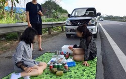 'Mở tiệc' trên cao tốc, tài xế bị phạt tiền, tước giấy phép lái xe