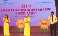 Hội thi CLB xây dựng gia đình hạnh phúc “5 không 3 sạch”