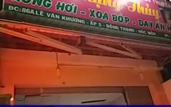 Đột kích cơ sở massage cho tiếp viên nữ khỏa thân kích dục